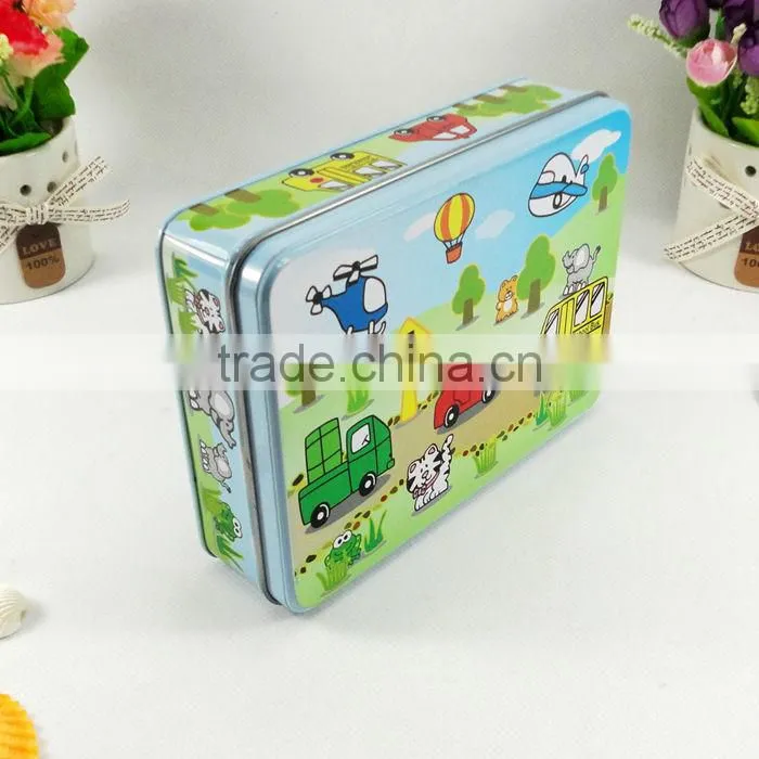 flattened tin cans