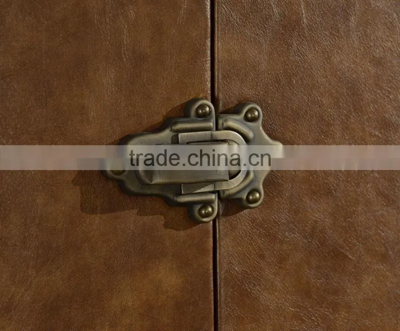Chinese Style Living Room Furniture Wooden Classic Console Table Leather Cover