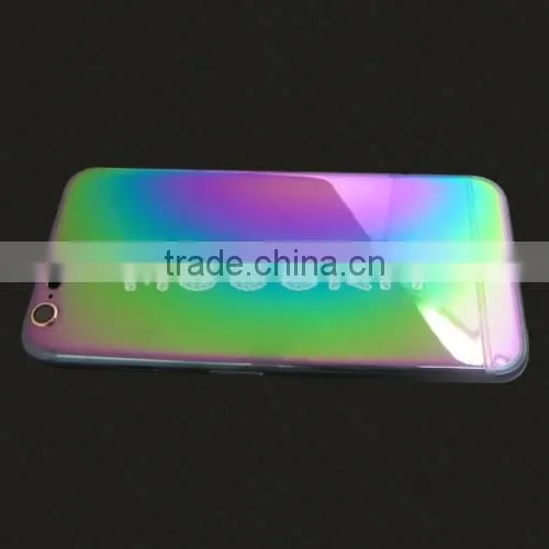 For iphone 6/6plus Rainbow Mirror Gold Plated Frames Housing 24kt Gold Cover Back,Plated bezel for iphone 6
