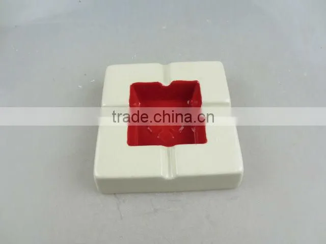 stock square porcelain ashtray