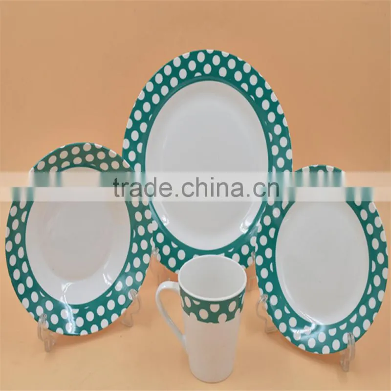 Hot sale ceramic porcelain dinner plate dish