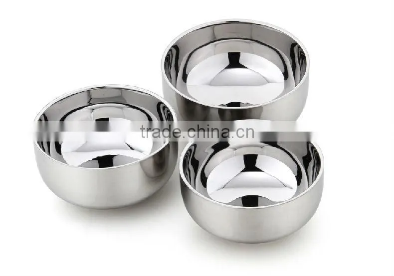stainless steel double-layers Korea-style bowl
