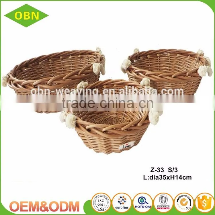 Wholesale cheap custom any size decorative small gift wicker baskets in bulk