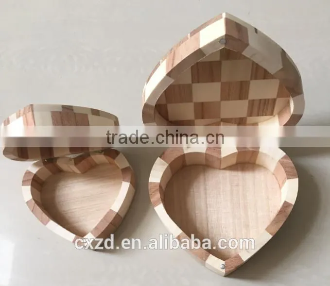 2016 fashionable customized wooden jewel case