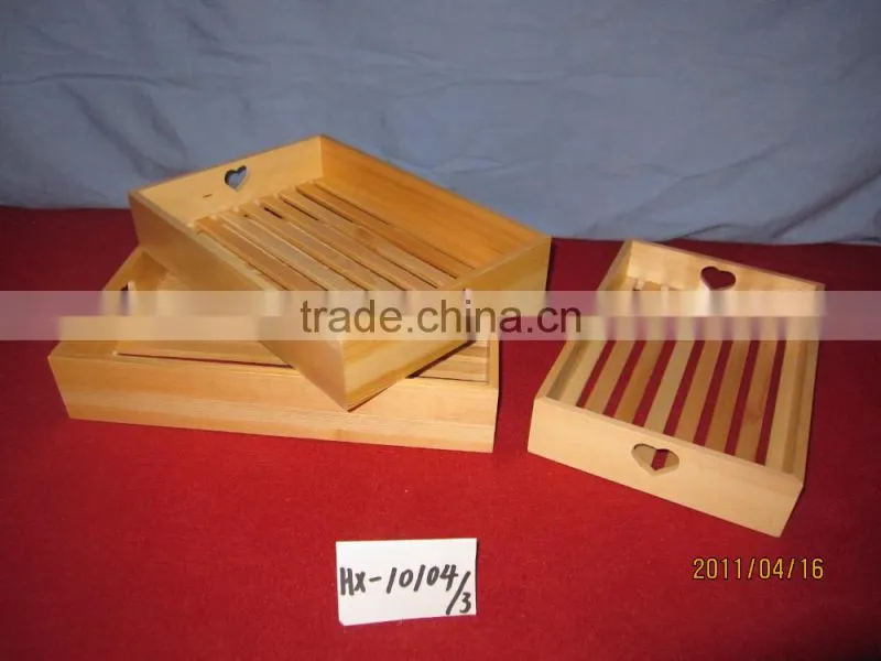 Portable antique small wooden tray for plants with 7 years experience