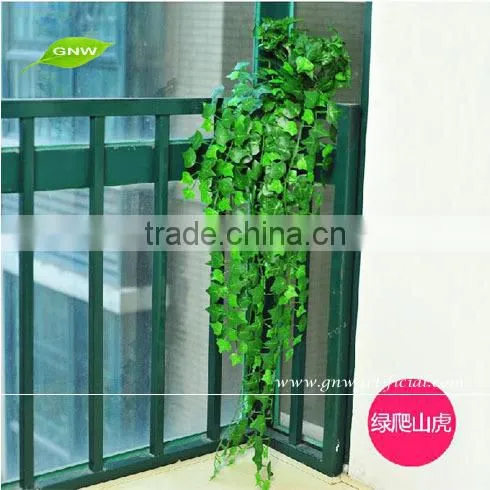 GNW FLV16 Green Hanging Plants for Garden Landscape Plastic Leaves Artificial Vine Decoration