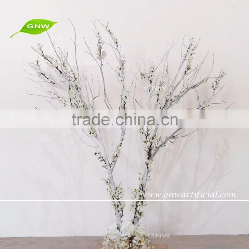GNW WTR1606003 Hot Sale 2.7m High Nature wood artificial winter tree with Hydrangea for indoor wedding decoration