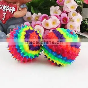 Spot wholesale pet small dumbbell sound Amoy vinyl dumbbell 11CM