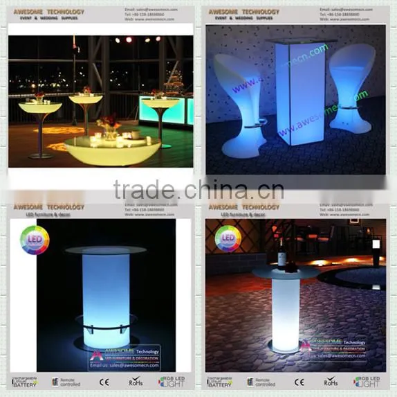 luxury night club illuminated led sofa set design
