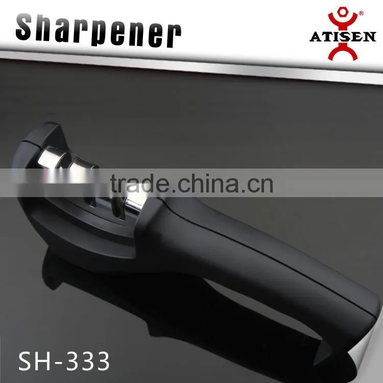 Tungsten steel blade Knife Sharpener with Ceramic rod/SH-333