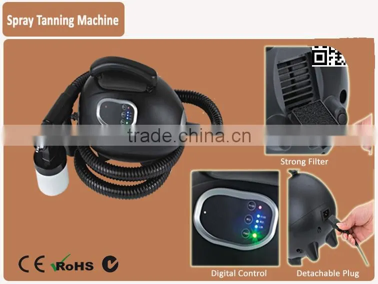 Mini Body Tanning Bed Machine HVLP Spray Tan Gun Portable Tanning Spray Machine