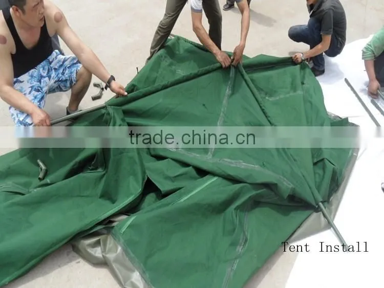 tent factory PVC army green small tent export