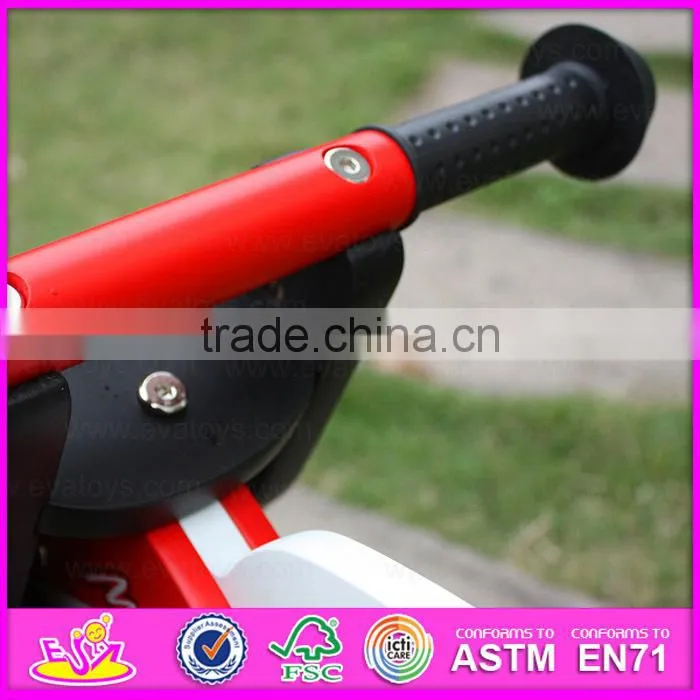2015 Exhibition item wooden toy bike for kids,Promotion gift Wooden balance bike,High quality children wooden bike toy W16C013