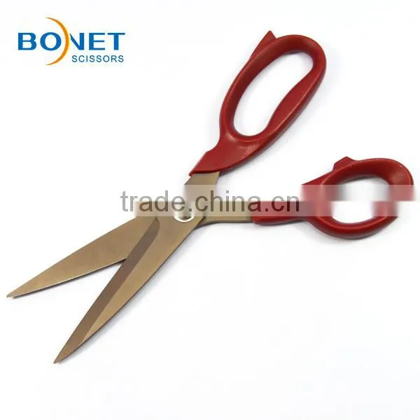 S14015T FDA qualified 9" tailor titanium coated blade scissors