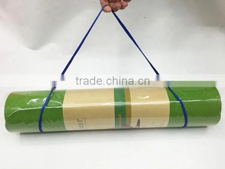 Wholesale ECO double color double layer anti-slip TPE Yoga Mat For Fitness