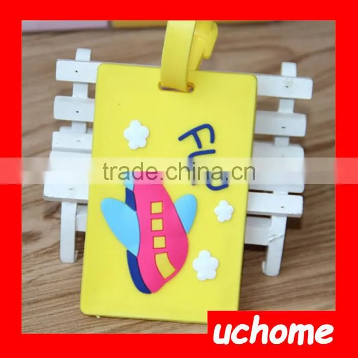UCHOME Cartoon Luggage Tag Silicone PVC Luggage Tag
