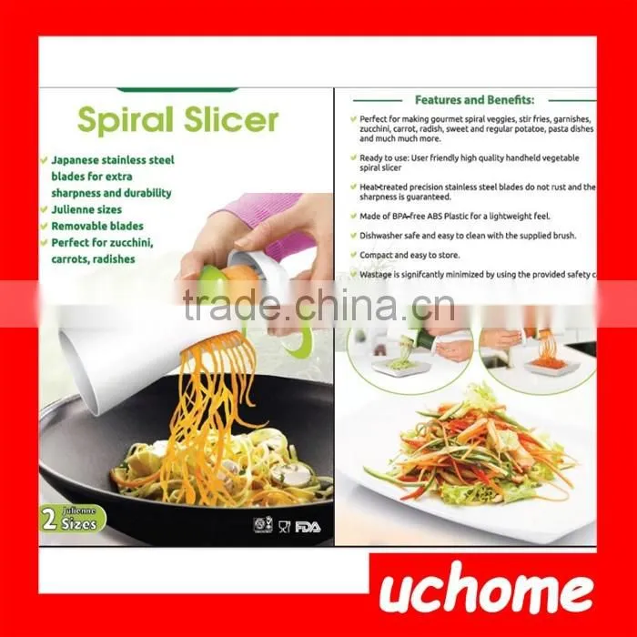 UCHOME Stainless Steel Manual Vegetable Fruit Spiral Slicer/Vegetable Spiralizer Best Price