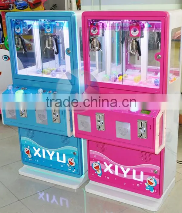 Amusement Park Arcade Double players claw Toy crane kids coin operated game machine for sale