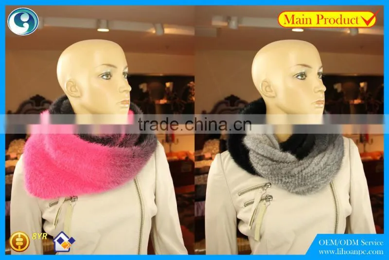 High Quality Knitted Mink Scarf
