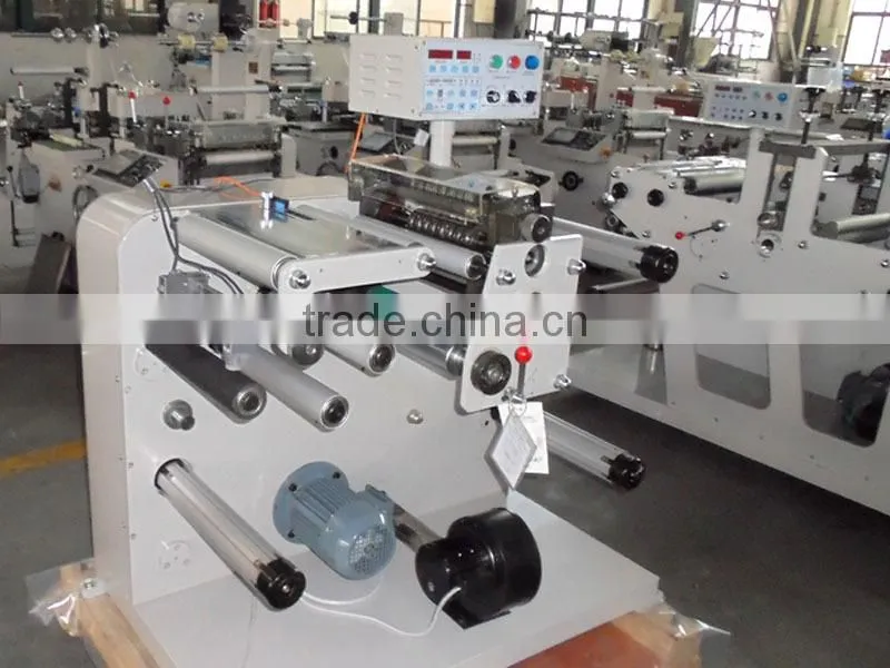 DK-450 model self adhesive label slitter rewinder machine