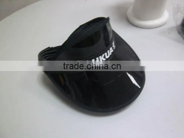 PVC sun visor with printed logo