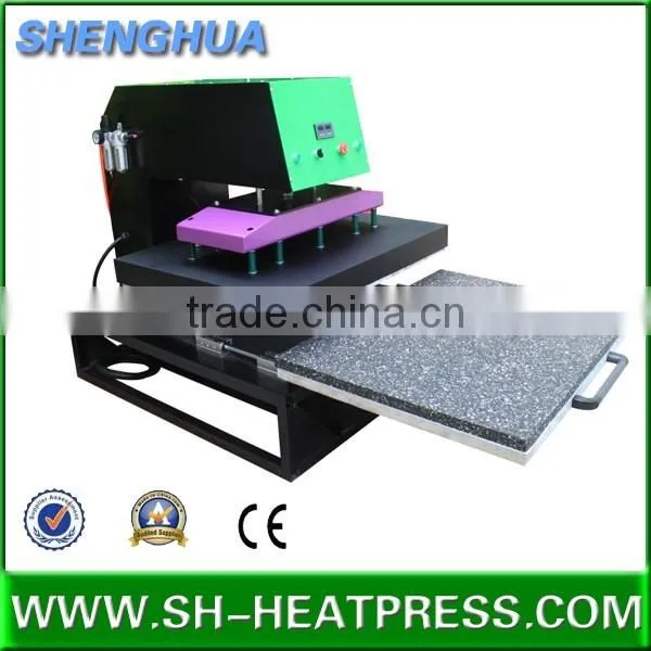 CE high quality pneumatic heat press machine with only one press bed