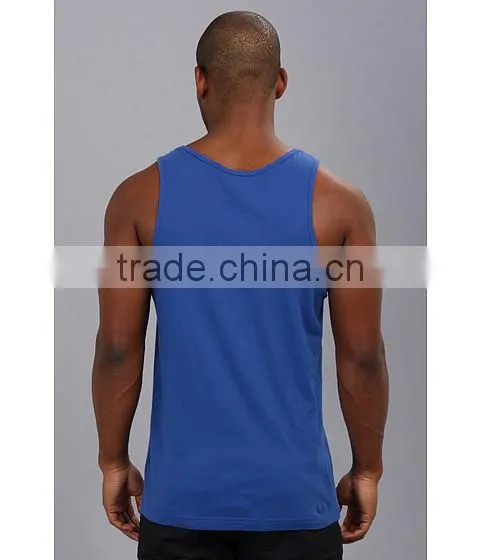 Logo Printed Fashion Mens Custom Solid Color Tank Top Wholesale