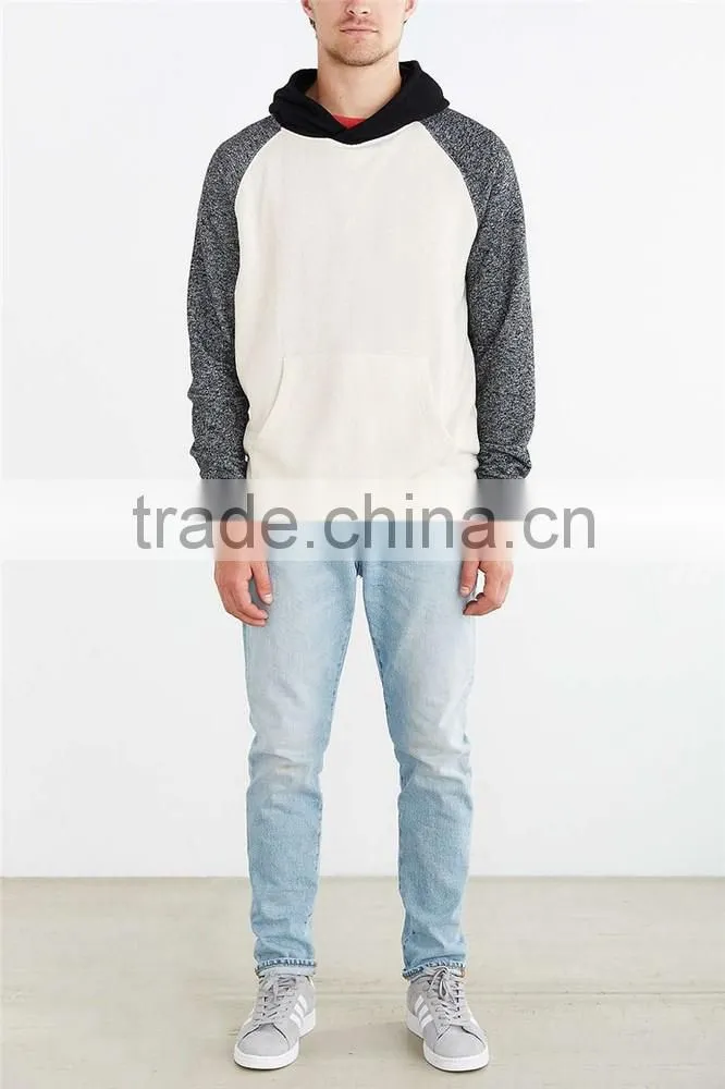 Organic cotton contrast colors hoodie wholesale lightweight hoodie