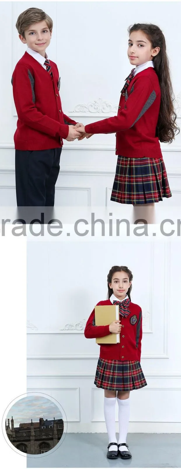 Guangzhou factory british japanese wholesale bulk school uniforms