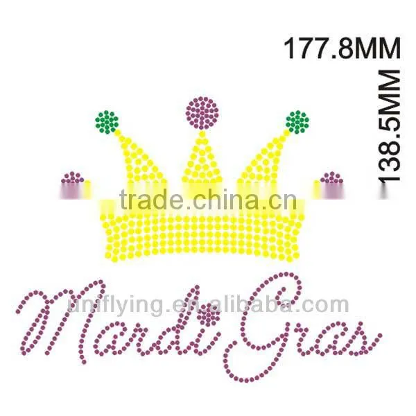 Diamond shape rhinestone hot fix motif designs