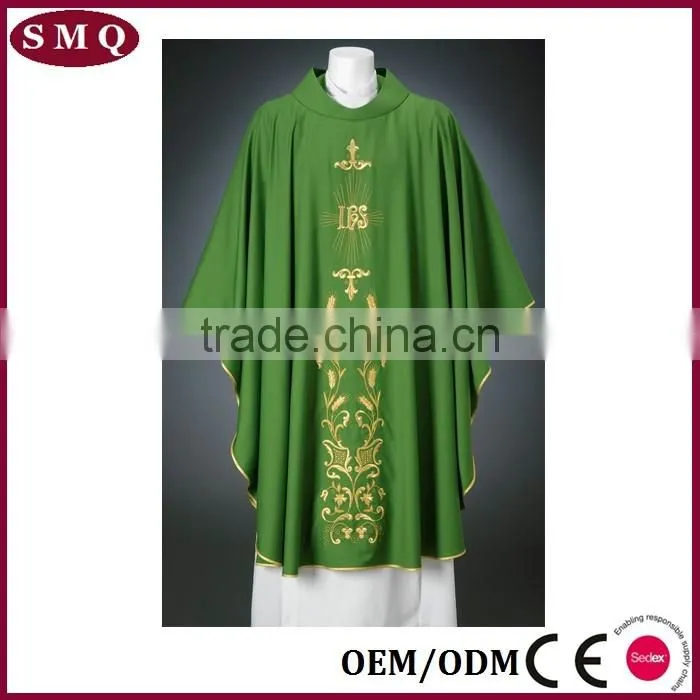 2017 factory catholic jacquard wholesale embroidery chasuble