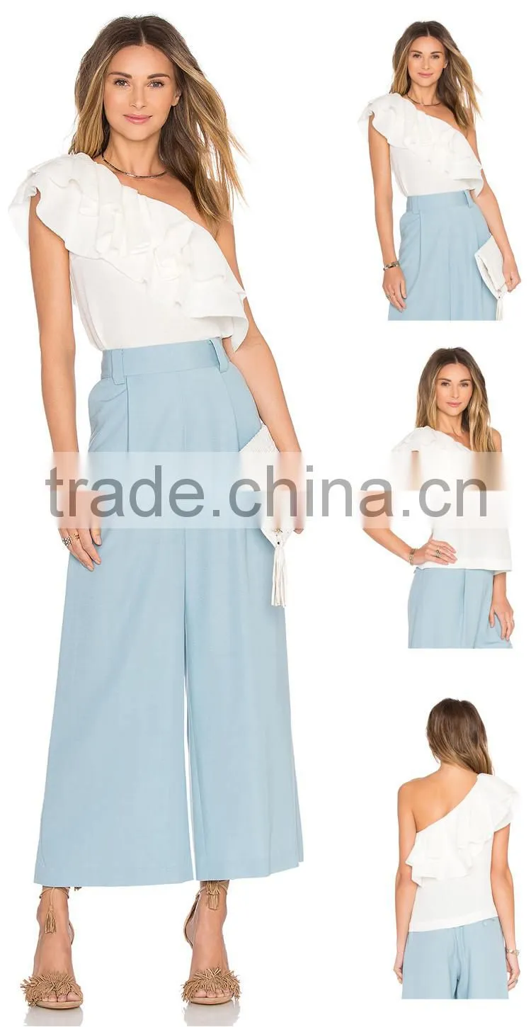 Latest Fashion Blouse and Skirt Design in White