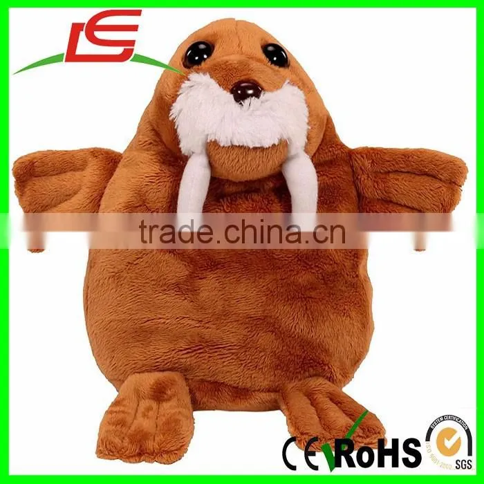 3 in one quick flip Reversible Plush Toy Turtle Dolphin Walrus Pop Out Pets Ocean