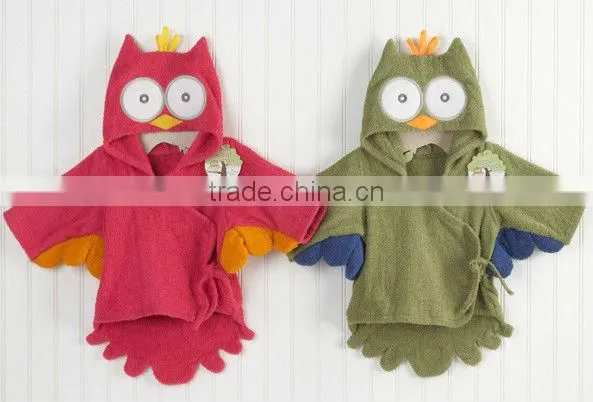 new design Terry Bathrobe - Hoodie/Hoody Costume Bath Towel Baby Robe - Kids Robes Baby Cartoon Hooded