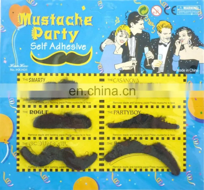 Hot sale artificial mustache beard high quality fake mustache MH2034