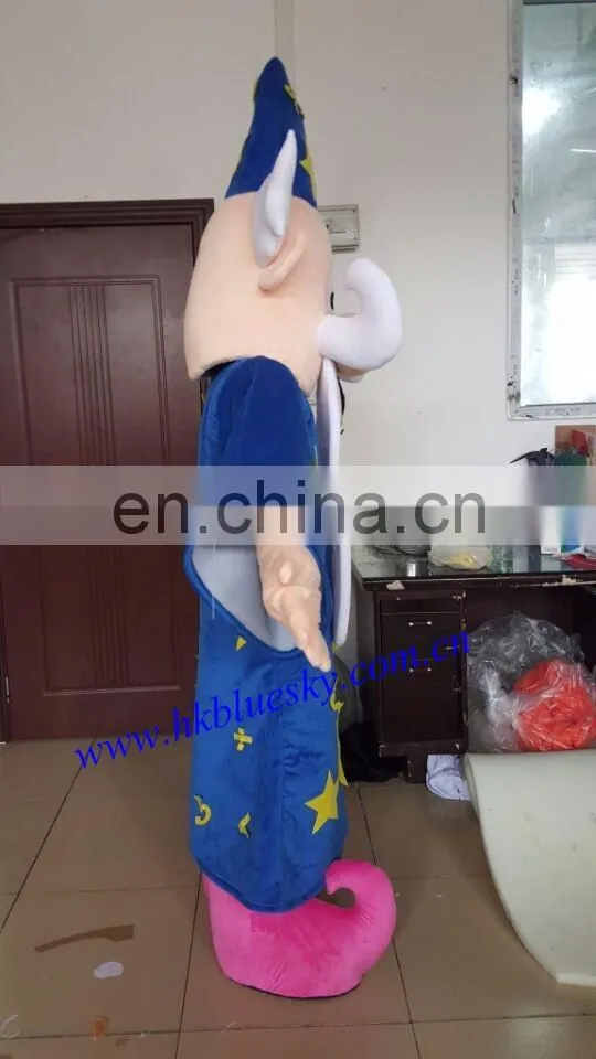 Character Cartoon Magician Mascot Costume