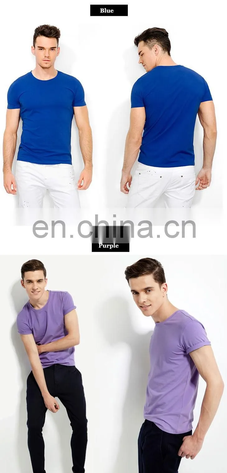 Custom design men cotton blank white t shirts