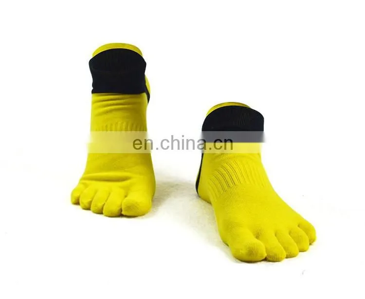 Toe Socks 100% Cotton Low Cut Five Finger Socks Athletic for Men#WZ-01