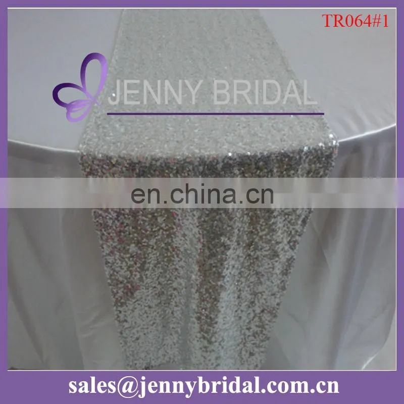 TR064#3 Hot sale gold Sequin handmade embroidered table runner