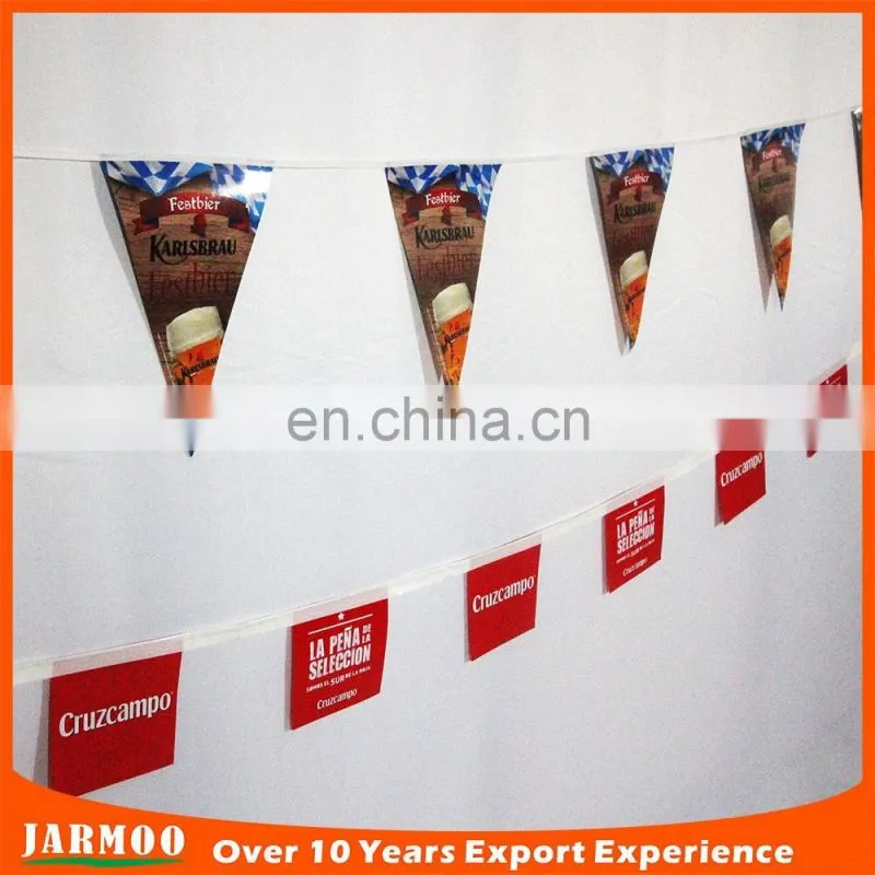 custom indoor bunting and string flag