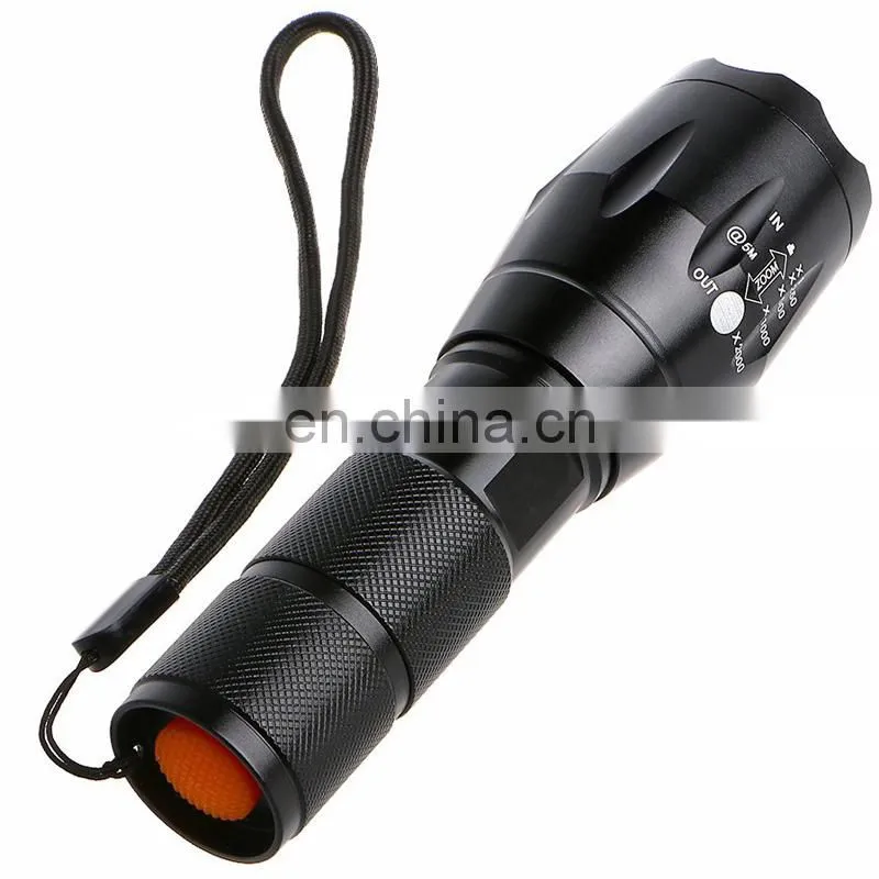 Factory Store Price XML T6 Adjustable Zoom 500m Bright LED 10W Aluminum Hunt Flashlight