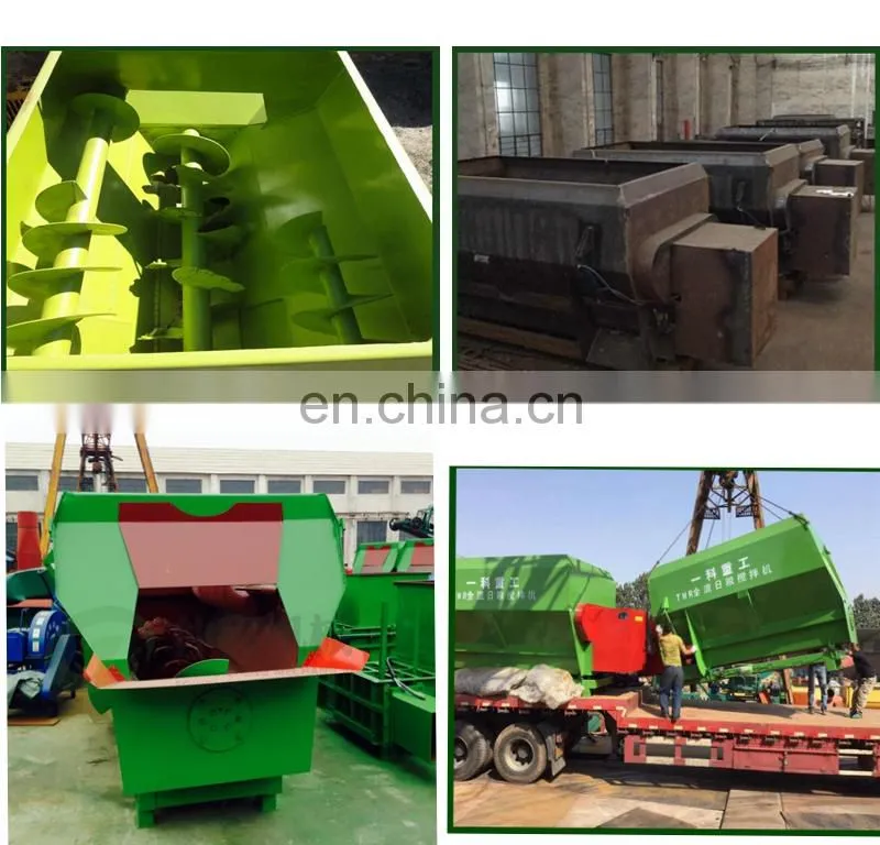 dairy farm horizontal and fixed cattle feed mixer