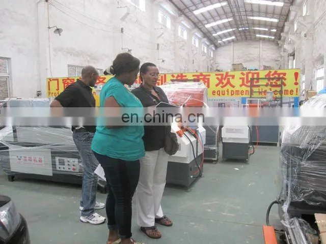 Four doors and windows painted sculpture welding PVC window equipment--Seamless welding machine for color plastic profile pvc