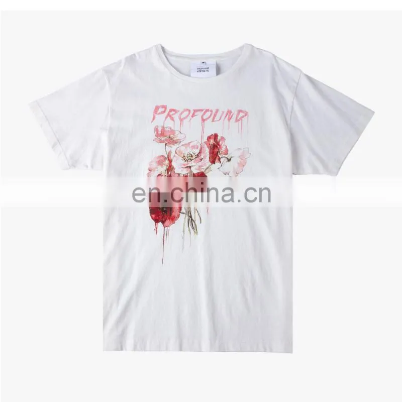 DiZNEW Custom High Quality unisex t shirt printing white blank t-shirt