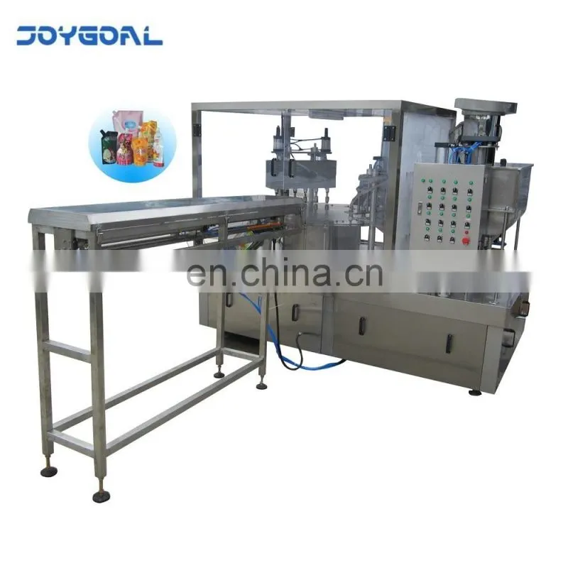Shanghai automatic Wholesale new product spout pouch filling capping machine for Liquid, paste oil, soy sauce, vinegar, water