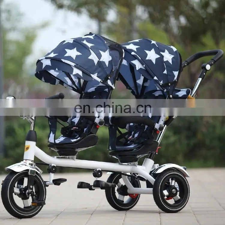 2 Seats Kids Tricycle for Twins / Rotate Seat Tricycle for Twins / Baby  Tricycle With Canopy - GoldSupplier