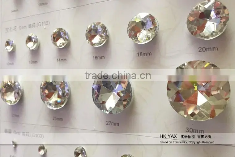 W0727 China wholesale cheap glass gemstone