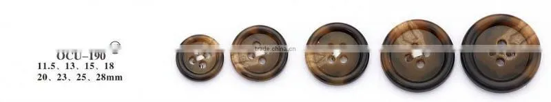round 4 holes Urea button with coffee color 2012new designed