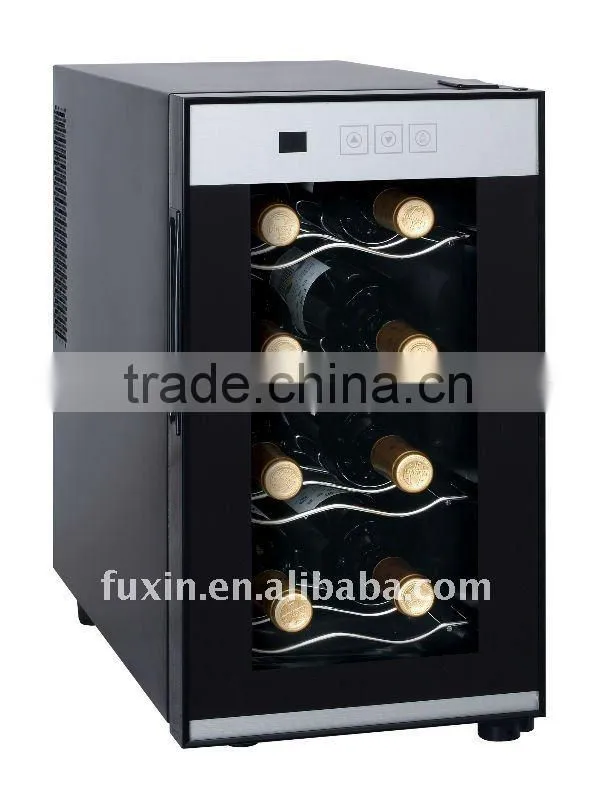 FUXIN:JC-23CFW .Table Top Fridge with 8Bottles / Mini wine chiller /electric beverage coolers.