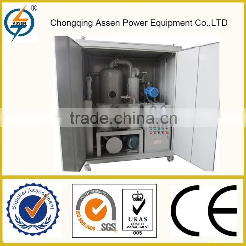 Low price double-stage vacuum transformer oil machine oil recycling filter